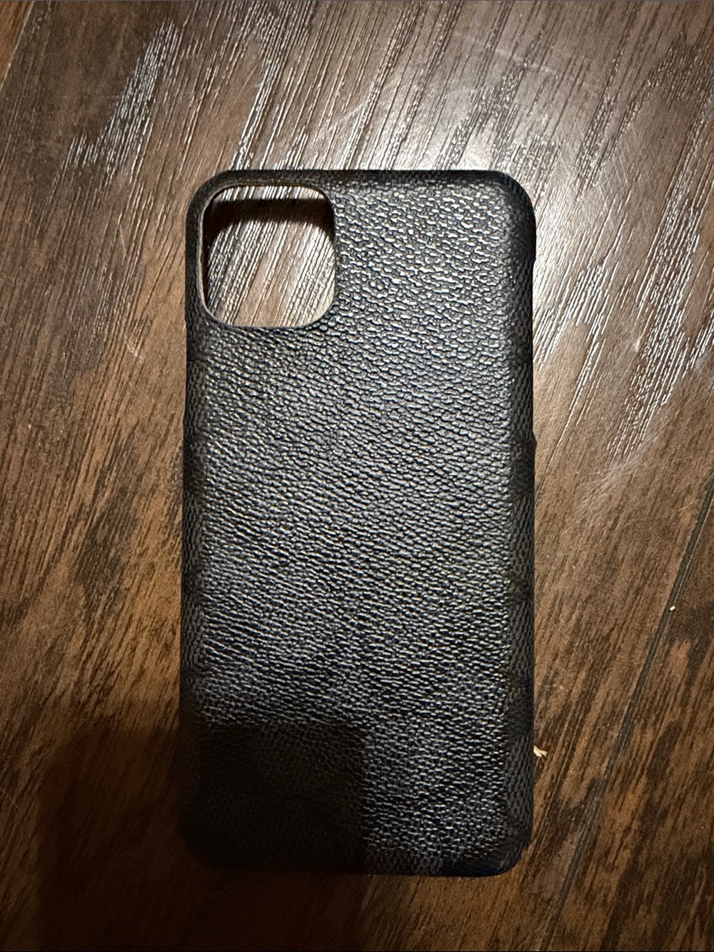 Black Leather coach case iPhone 11 promax